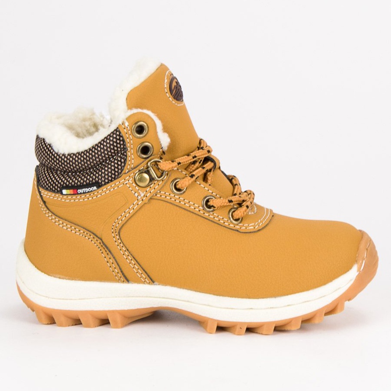 Ax Boxing Winterschuhe mit einem Reißverschluss gelb