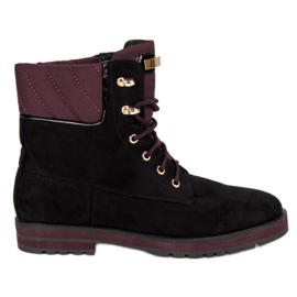 Lucky Shoes Arbeiter aus schwarzem Wildleder