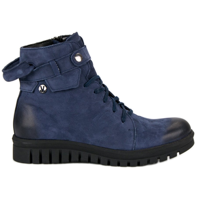 Marineblaue Workery Vinceza Stiefel