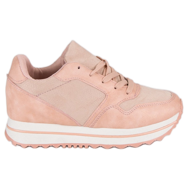 Marquiz Modische Sneaker auf der Plattform rosa