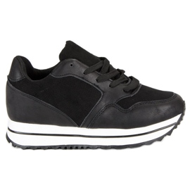 Marquiz Modische Sneaker auf der Plattform schwarz