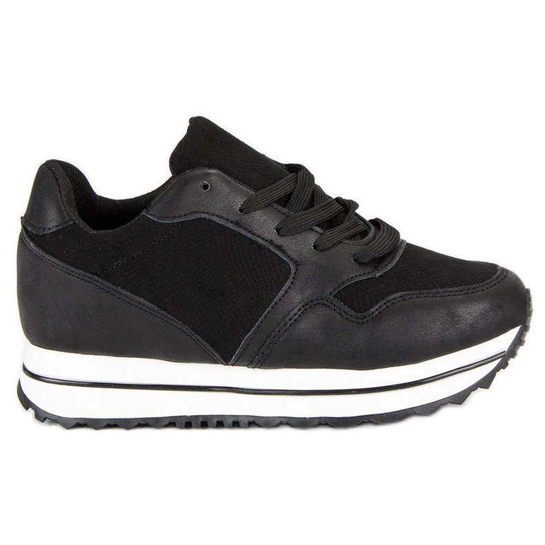 Marquiz Modische Sneaker auf der Plattform schwarz