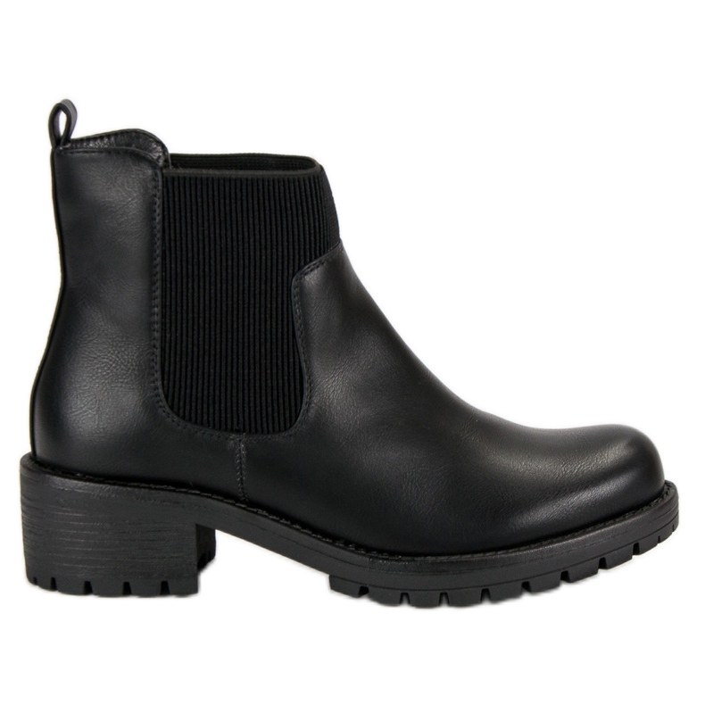 Modische Jodhpurstiefel von VINCEZA schwarz