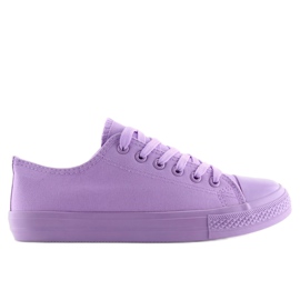 Lila einfarbige Damen-Sneaker NB176 L. PURPLE