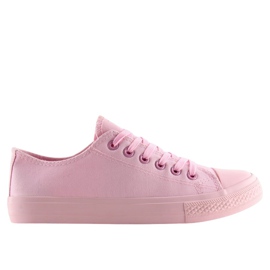 Rosa einfarbige Damen-Sneaker NB176 Pink