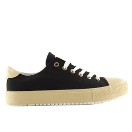 Schwarze Damen-Sneaker BL97P Schwarz