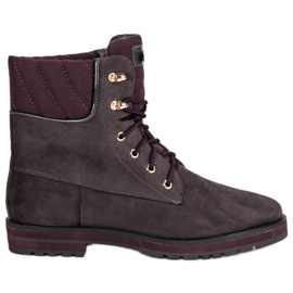 Lucky Shoes Arbeiter aus grauem Wildleder