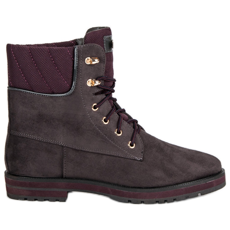 Lucky Shoes Arbeiter aus grauem Wildleder