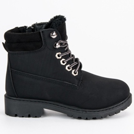 Kinder-Reißverschlusshose schwarz