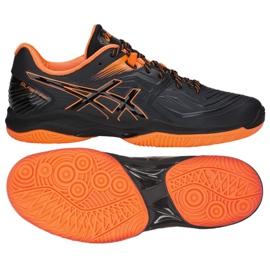 Handballschuhe Asics Blast Ff M 1071A002-601 rot schwarz