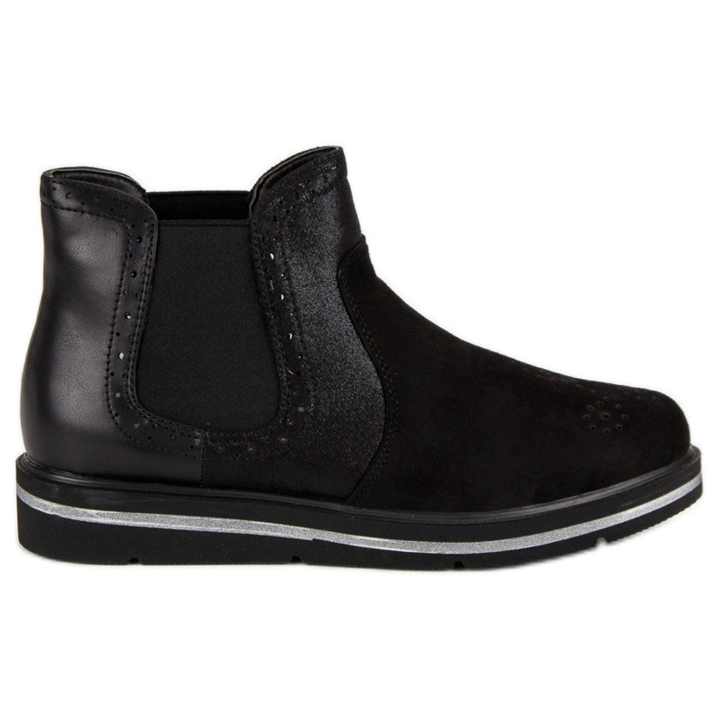 Lucky Shoes Schwarze Chelsea-Stiefel