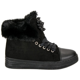 Warme Turnschuhe schwarz