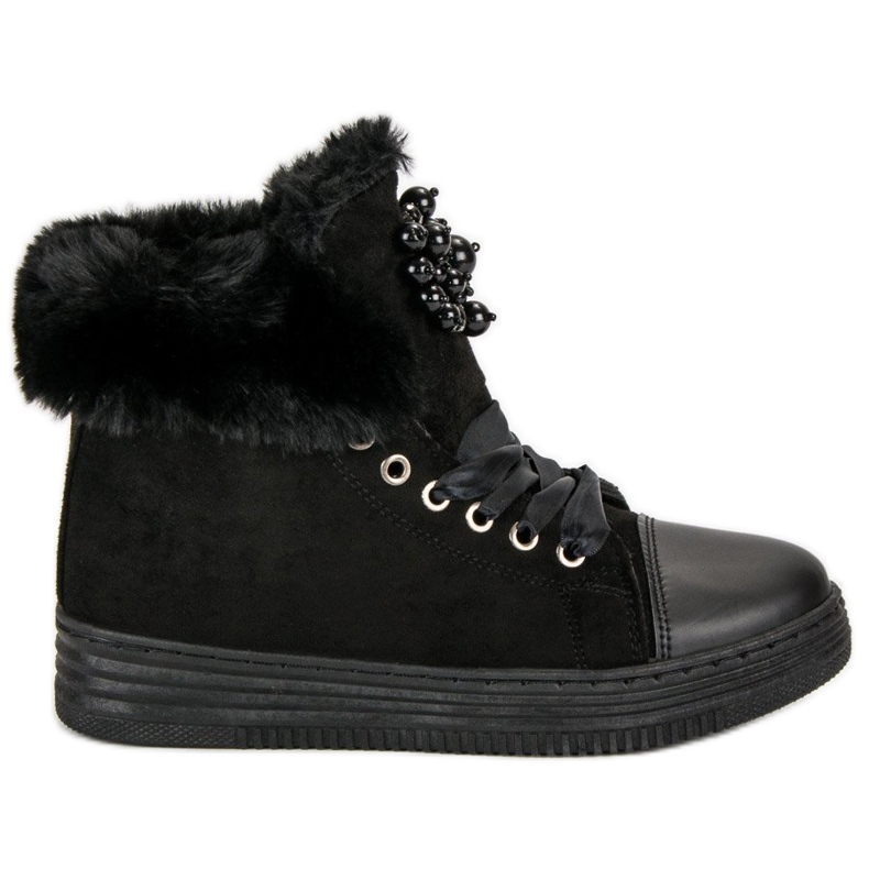 Warme Turnschuhe schwarz