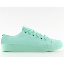 Einfarbige Mint Sneakers für Damen NB176 L.GREEN grün