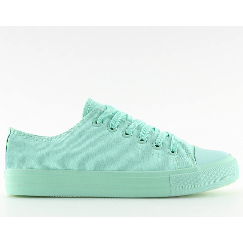 Einfarbige Mint Sneakers für Damen NB176 L.GREEN grün