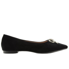 Schwarze Ballerinas LT103P Schwarz