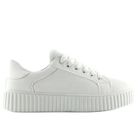 Weiße AX03 Weiße Sneakers mit hoher Sohle