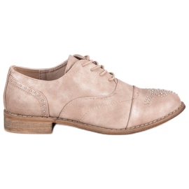 Super Me Modische gebundene Schuhe rosa