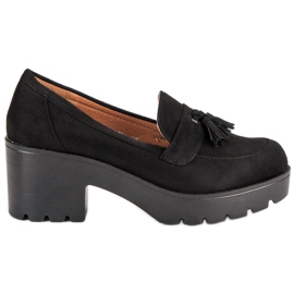 Ch. Creation Stylische Mokassinschuhe schwarz