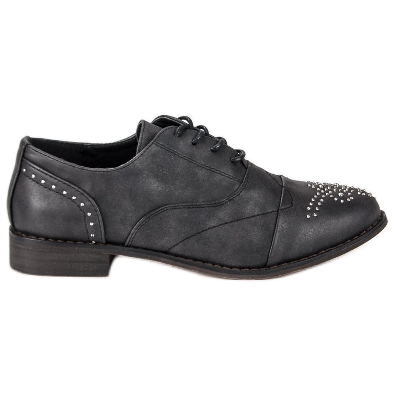 Super Me Modische gebundene Schuhe schwarz