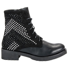 Rock Boots Arbeit schwarz