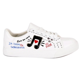 Modische Sneaker für Damen weiß