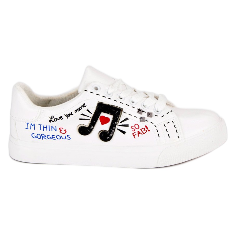 Modische Sneaker für Damen weiß