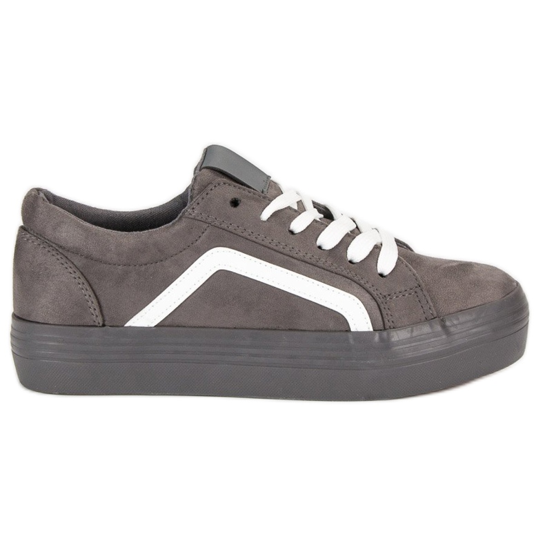 Sport Graue Wildleder Sneakers