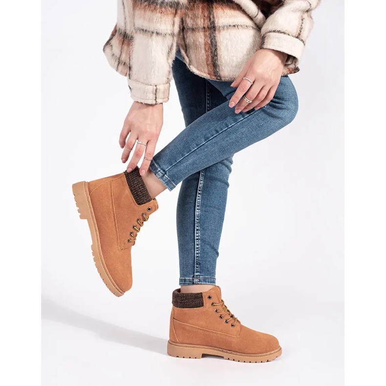 Original Walkman Shoes Kamelleder-Trapper braun