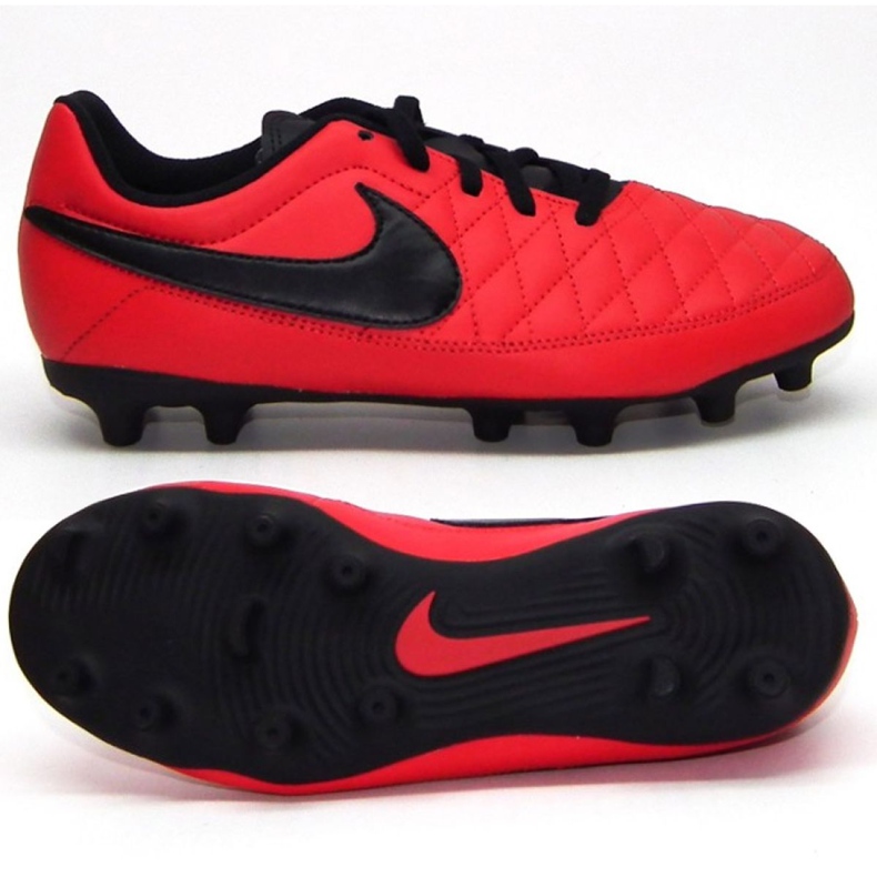 Nike Majestry Fg Jr AQ7897-600 Fußballschuhe rot rot