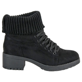 Seastar Schwarze Stiefel zum Schnüren