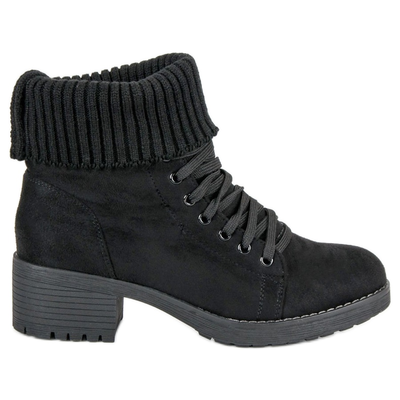 Seastar Schwarze Stiefel zum Schnüren