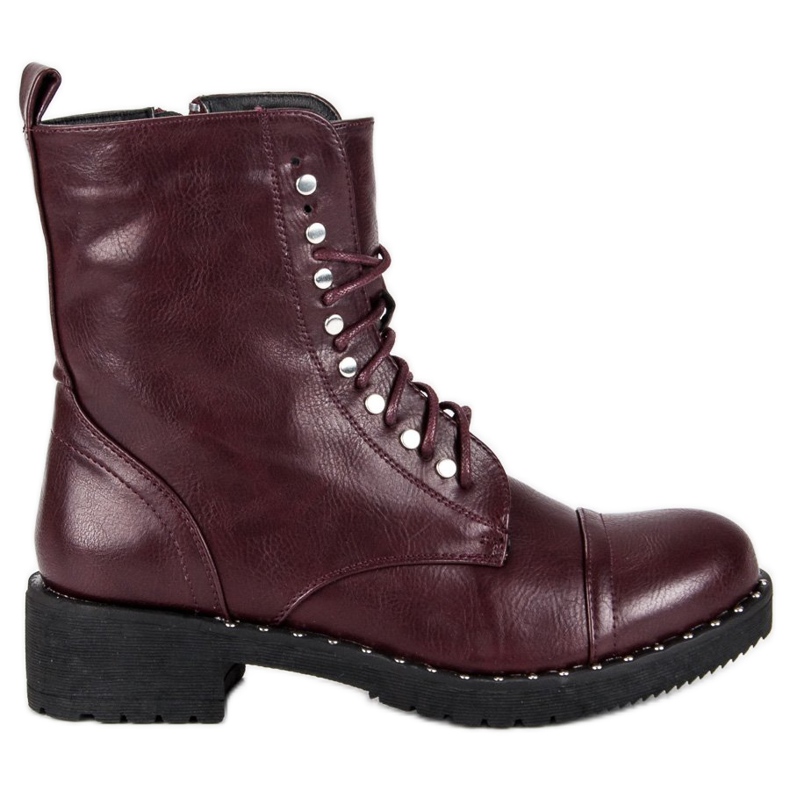 Burgunder Stiefel rot