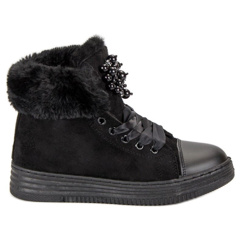 Stylische Sneaker mit Isolierung schwarz