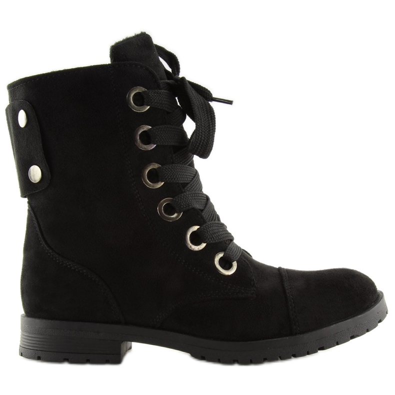 Schnürstiefel schwarz 16-526 schwarze Arbeiter