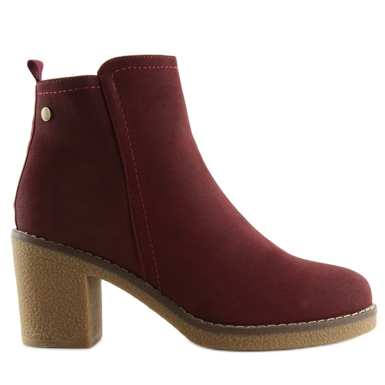 Bordeauxrote Stiefel 7B670 Wine