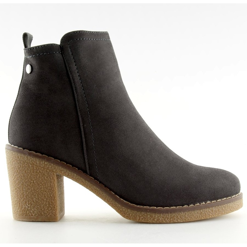 Grau Hochhackige Stiefel 7B670 Grau