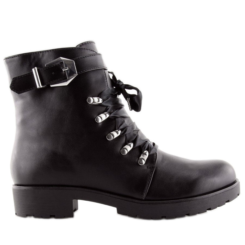 Schwarze Stiefel und ein Band schwarz FC-H125 Black
