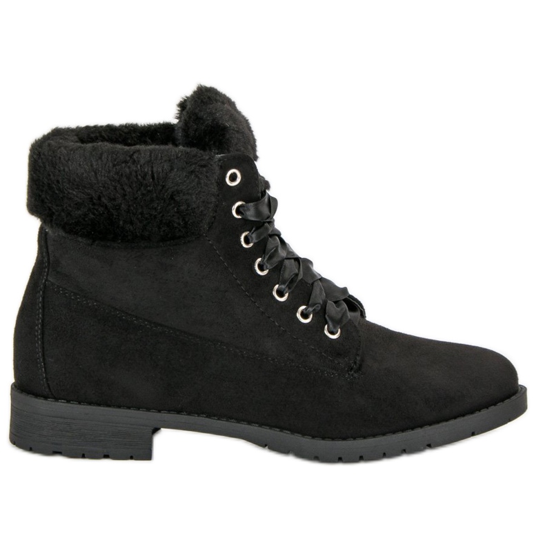 Seastar Wildleder geknotete Stiefel schwarz