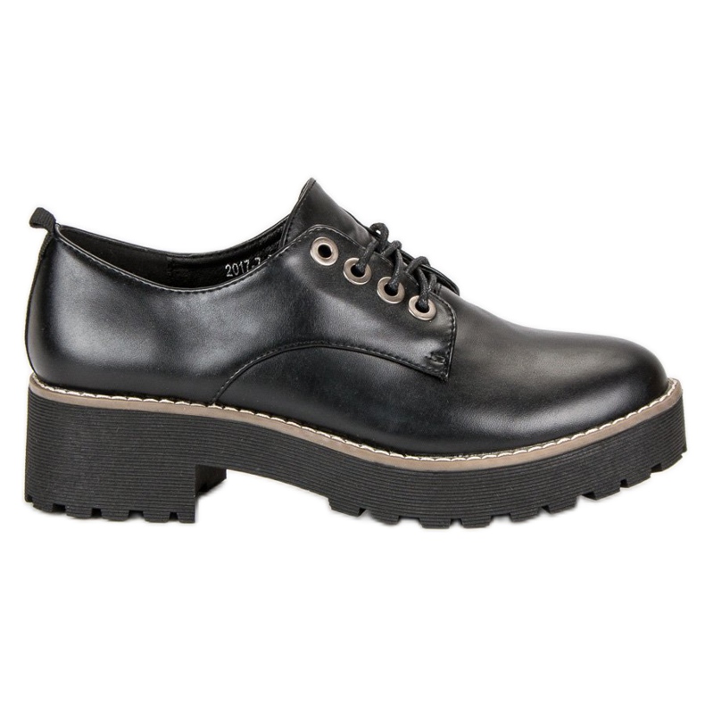 Modische Schnürschuhe schwarz