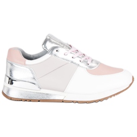 Betler Pastell Sportschuhe weiß grau rosa