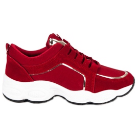 Vices Wildleder Sportschuhe Laster rot