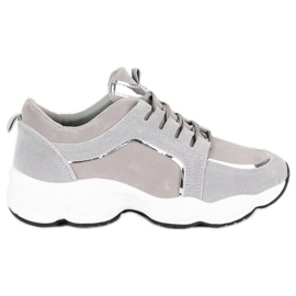 Vices Wildleder Sportschuhe Laster grau
