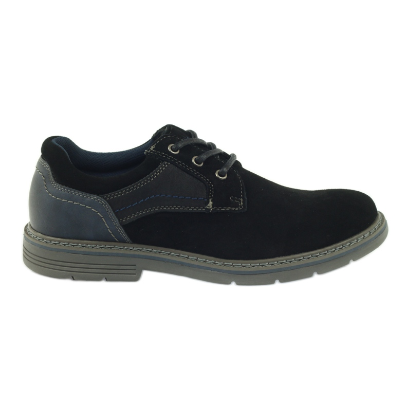 McKey Herren Wildlederschuhe 285 schwarz navy blau