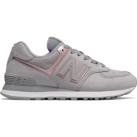 New Balance Wl574nbn Arctic Sky mit Champagner-Metallic grau