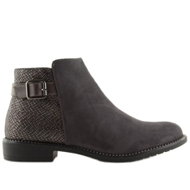 Graue Jodhpur-Stiefel für Damen 3118 Grau