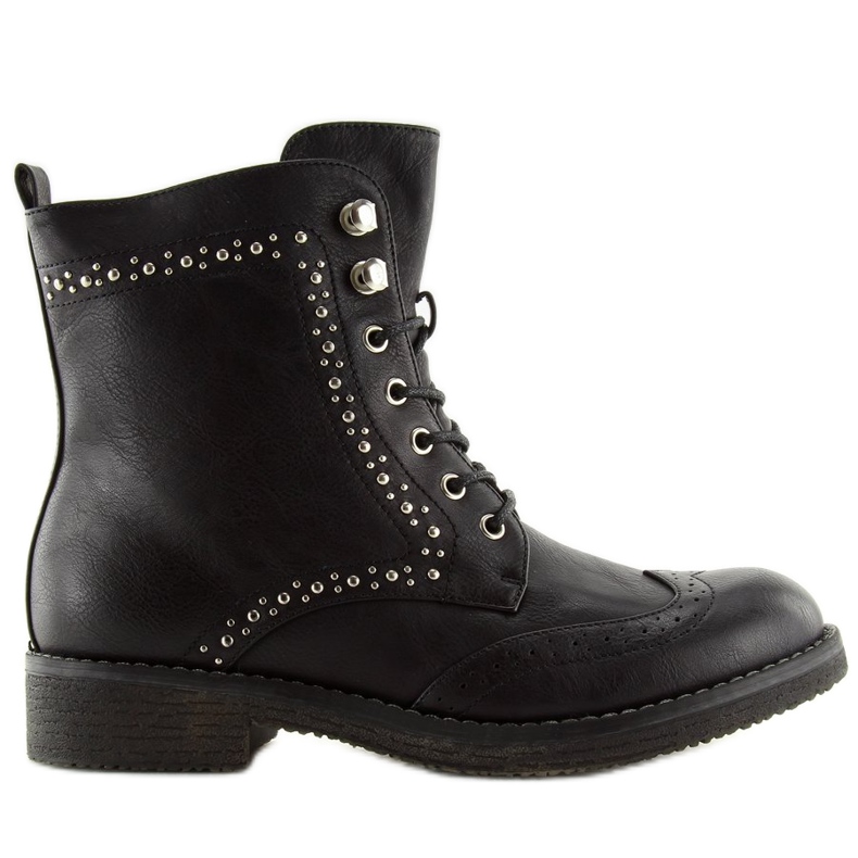 Schwarze Arbeiter mit Nieten 432-PA Schwarz