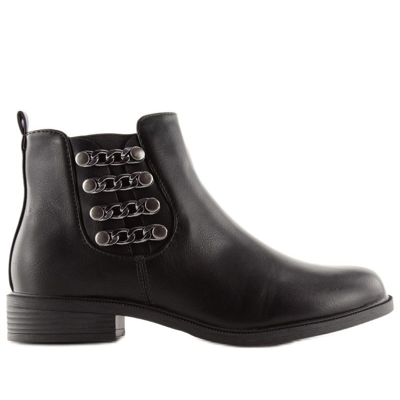 Schwarze Chelsea-Boots für Damen Z-29 Schwarz