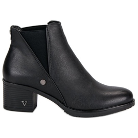 Stiefel Chelsea Boots mit Absatz VINCEZA schwarz