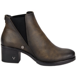 Stiefel Chelsea Boots mit Absatz VINCEZA grün